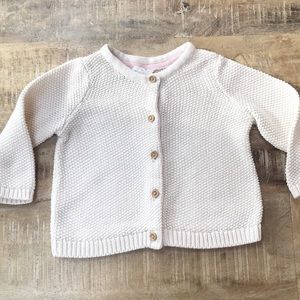 H&M knit cardigan- 4-6 months